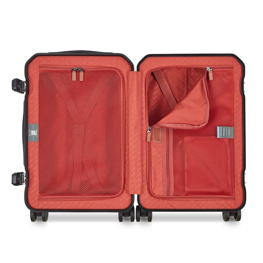 Delsey Alu’r - Aluminum Zipperless Premium Carry On - Black Delsey Luggage