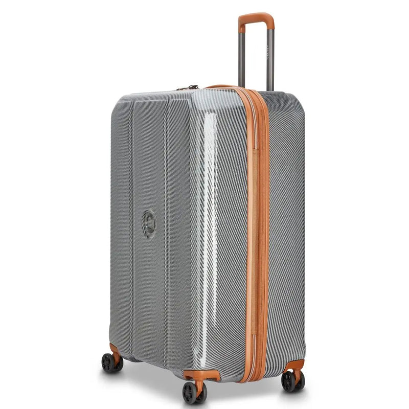 Delsey Helium Ultimate 76cm Large 3.9Kg Exp Luggage - Silver