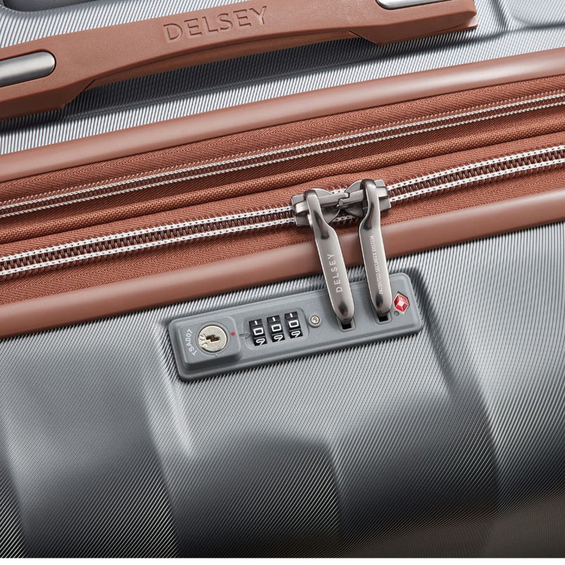 Delsey Carrousel 2 Large Luggage 77cm Exp - Silver Delsey Luggage