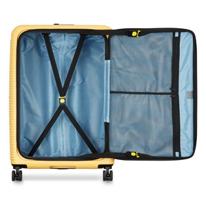 Delsey Freestyle Front Opening 76cm Large Luggage - Yellow Delsey Luggage