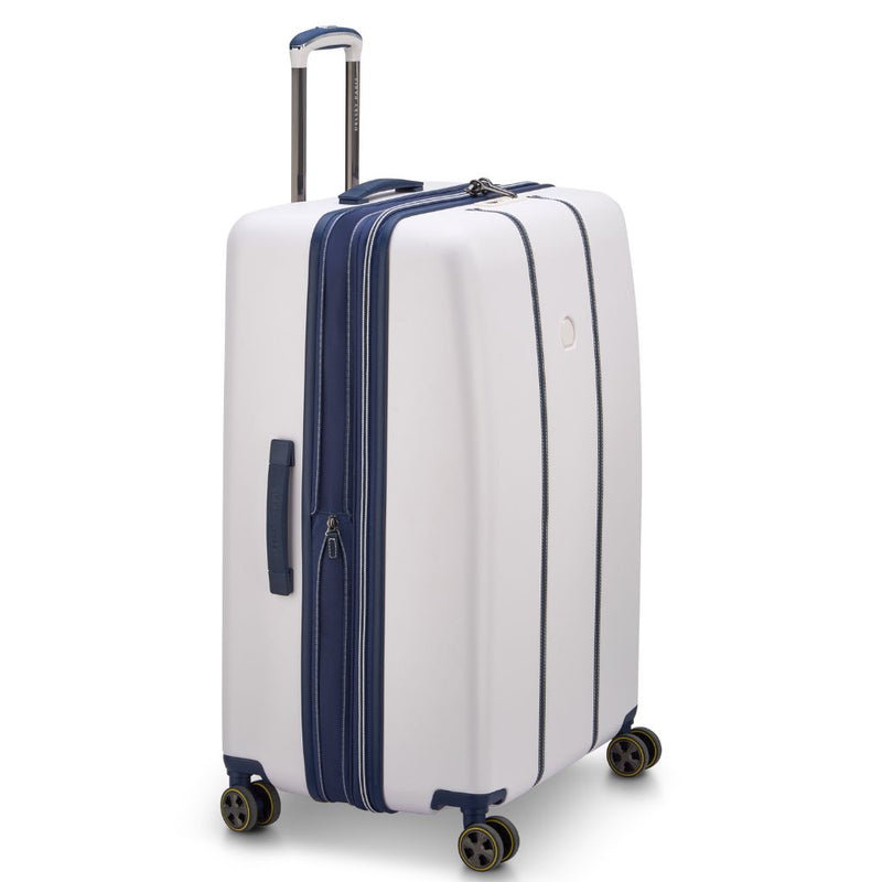 Delsey Cadense 76cm Large Exp Luggage - Ivory/Navy Delsey Luggage
