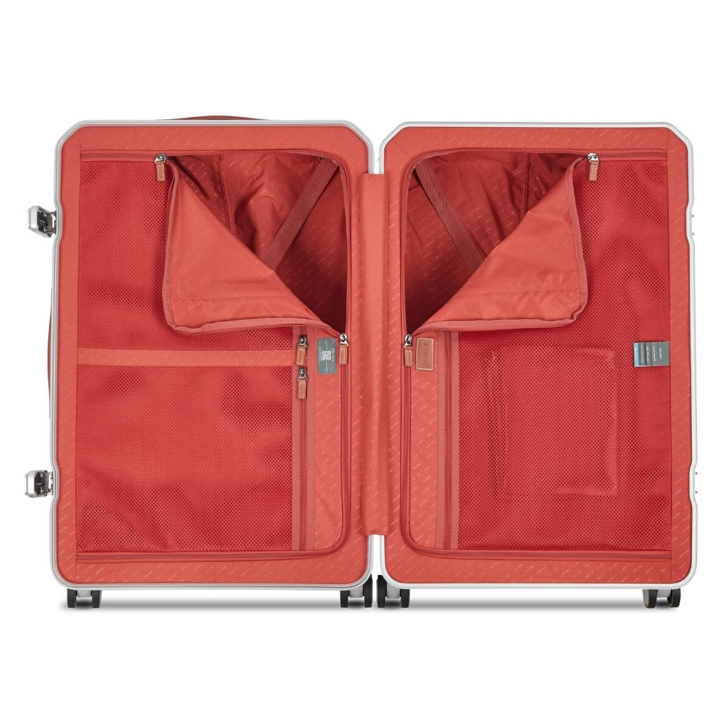 Delsey Alu’r - Aluminum Zipperless Premium Large Luggage - Silver Delsey Luggage