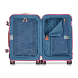 Delsey Alu’r - Aluminum Zipperless Premium Carry On - Pink Delsey Luggage