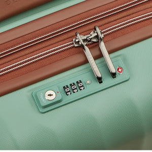 Delsey Carrousel 2 Carry On Luggage 55cm Exp - Green Delsey Luggage