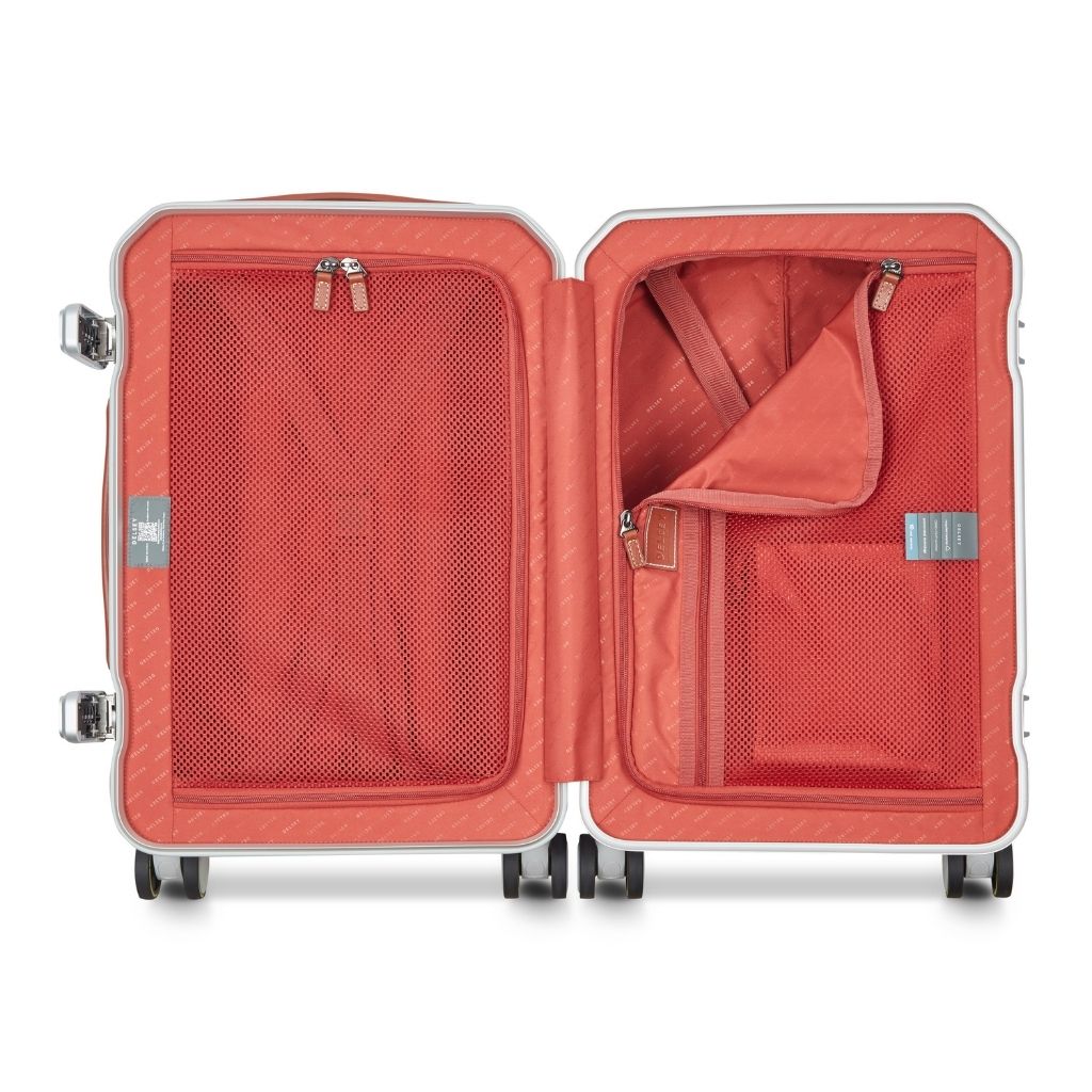 Delsey Alu’r - Aluminum Zipperless Premium Carry On -Silver Delsey Luggage