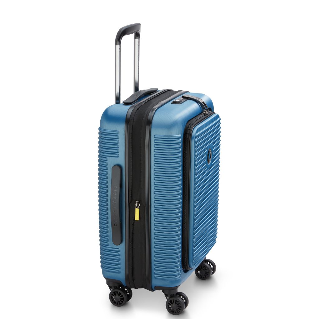 Delsey Freestyle Front Opening 55cm Cabin Luggage - Blue Delsey Luggage