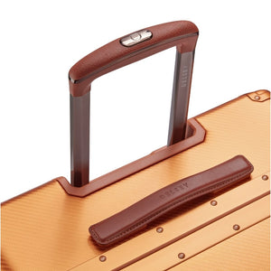 Delsey Alu’r - Aluminum Zipperless Premium Large Luggage - Orange Delsey Luggage