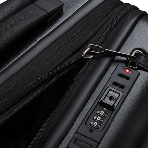 Delsey Cadense 55cm Carry On Exp Luggage - Deep Black Delsey Luggage
