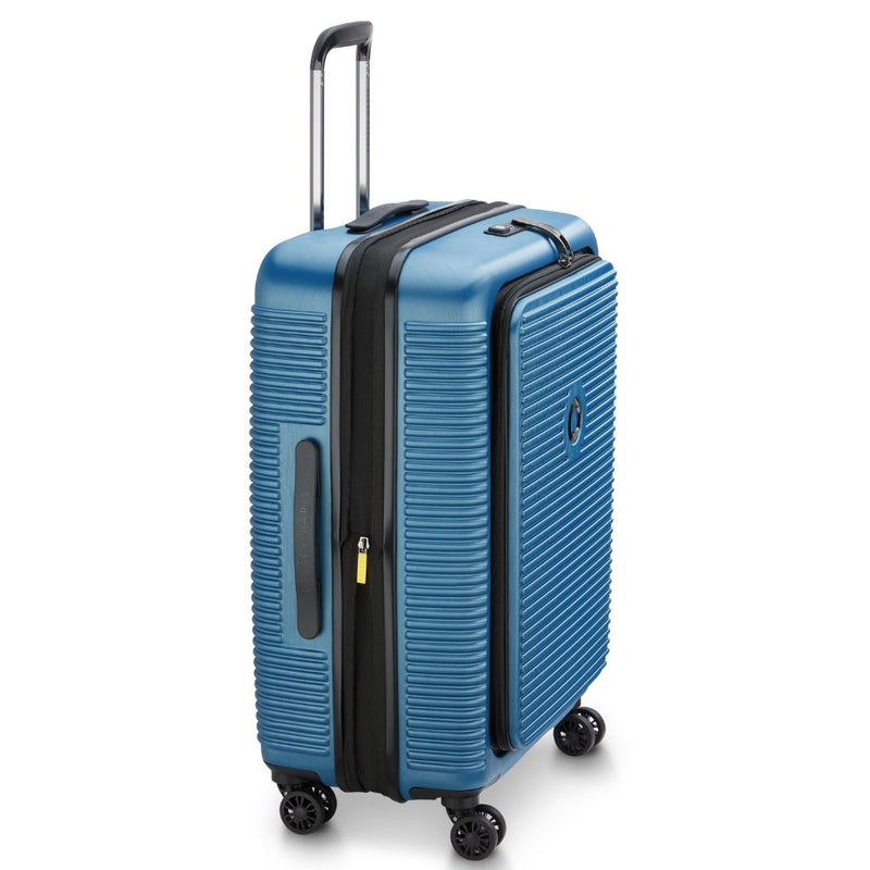Delsey Freestyle Front Opening 66cm Medium Luggage - Blue Delsey Luggage