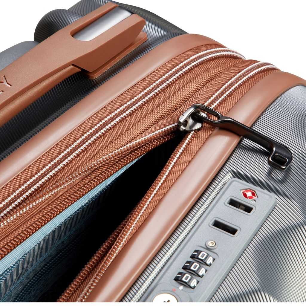 Delsey Carrousel 2 Large Luggage 77cm Exp - Silver Delsey Luggage