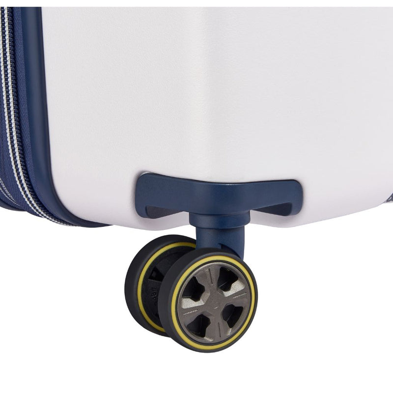 Delsey Cadense 76cm Large Exp Luggage - Ivory/Navy Delsey Luggage