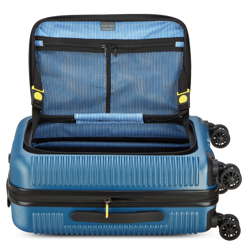 Delsey Freestyle Front Opening 55cm Cabin Luggage - Blue Delsey Luggage