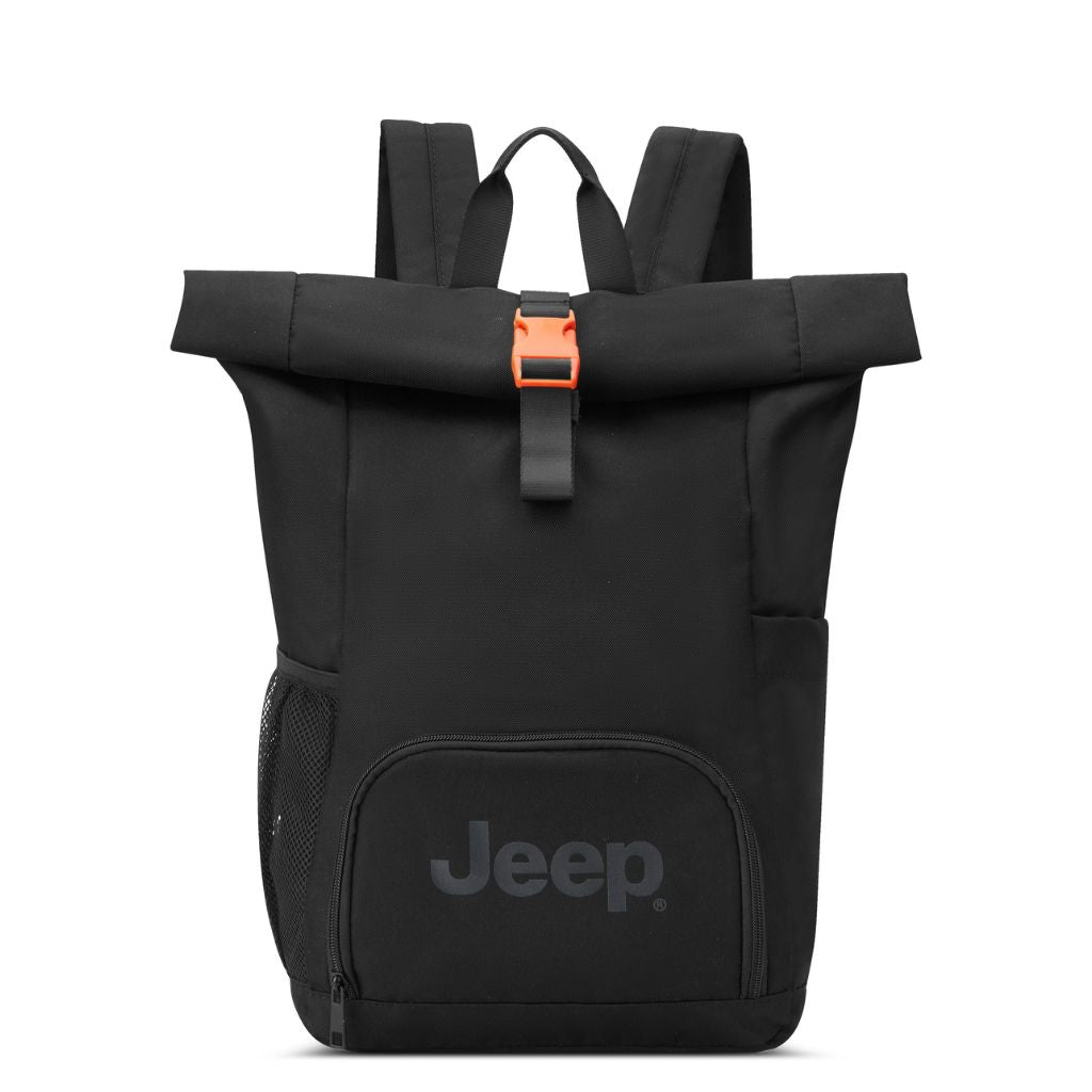 Jeep Rolltop 17" Laptop Backpack - Black