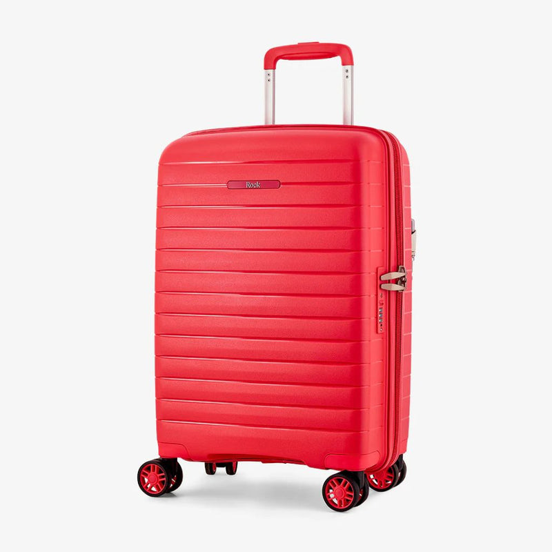 Rock Palma Carry On Lightweight Hardsided Suitcase - Coral