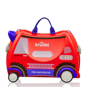 Trunki Glide Ride-on Luggage - Frank the Firetruck Trunki