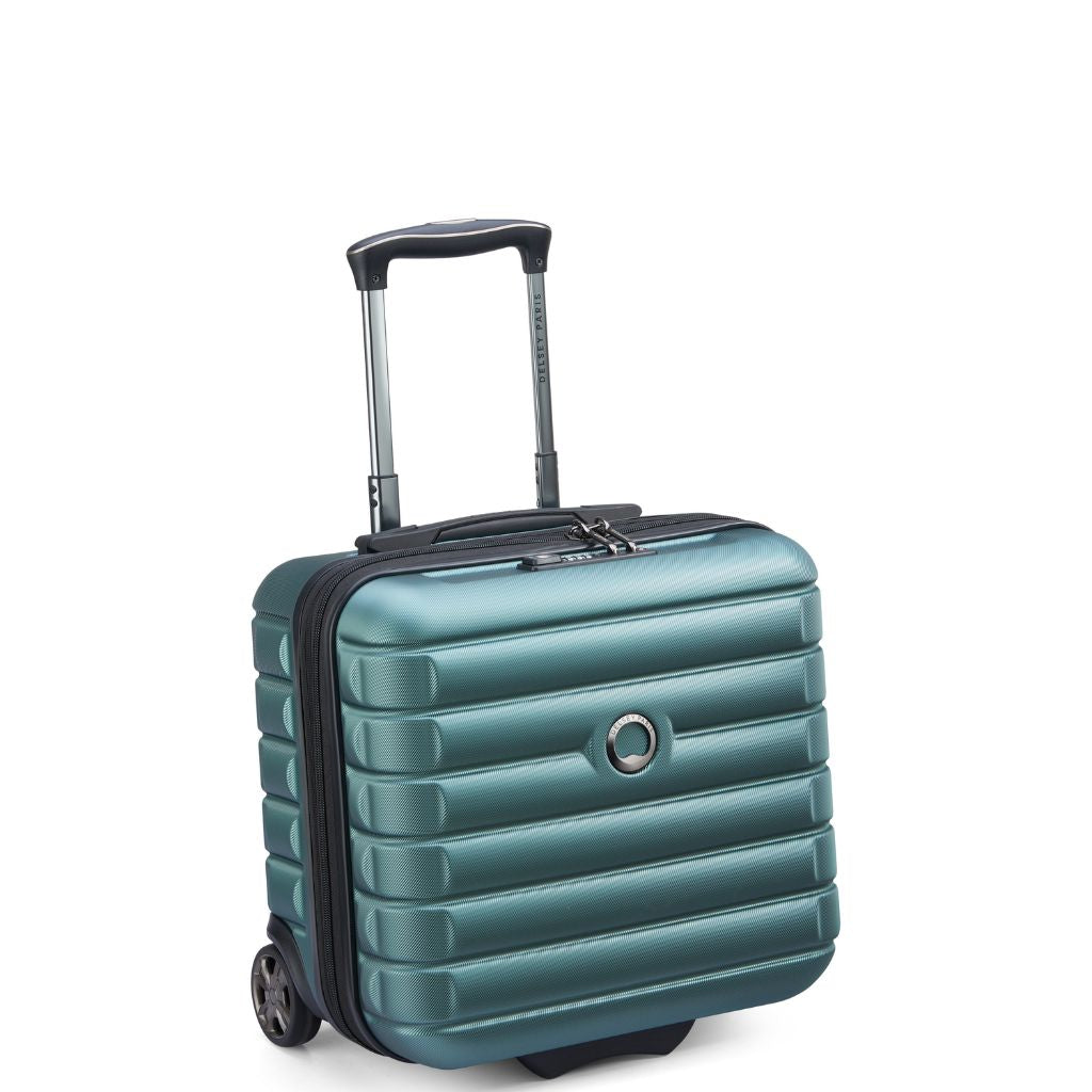 Delsey Shadow Underseat 2 Wheel Cabin Luggage Green On Sale Love Luggage