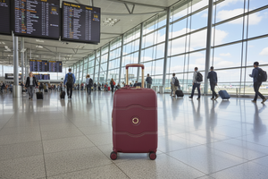 Delsey Chatelet Air Limited Edition 55cm Large Expander Luggage - Burgundy Delsey Luggage