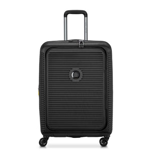 Delsey Freestyle Front Opening 66cm Medium Luggage - Black Delsey Luggage