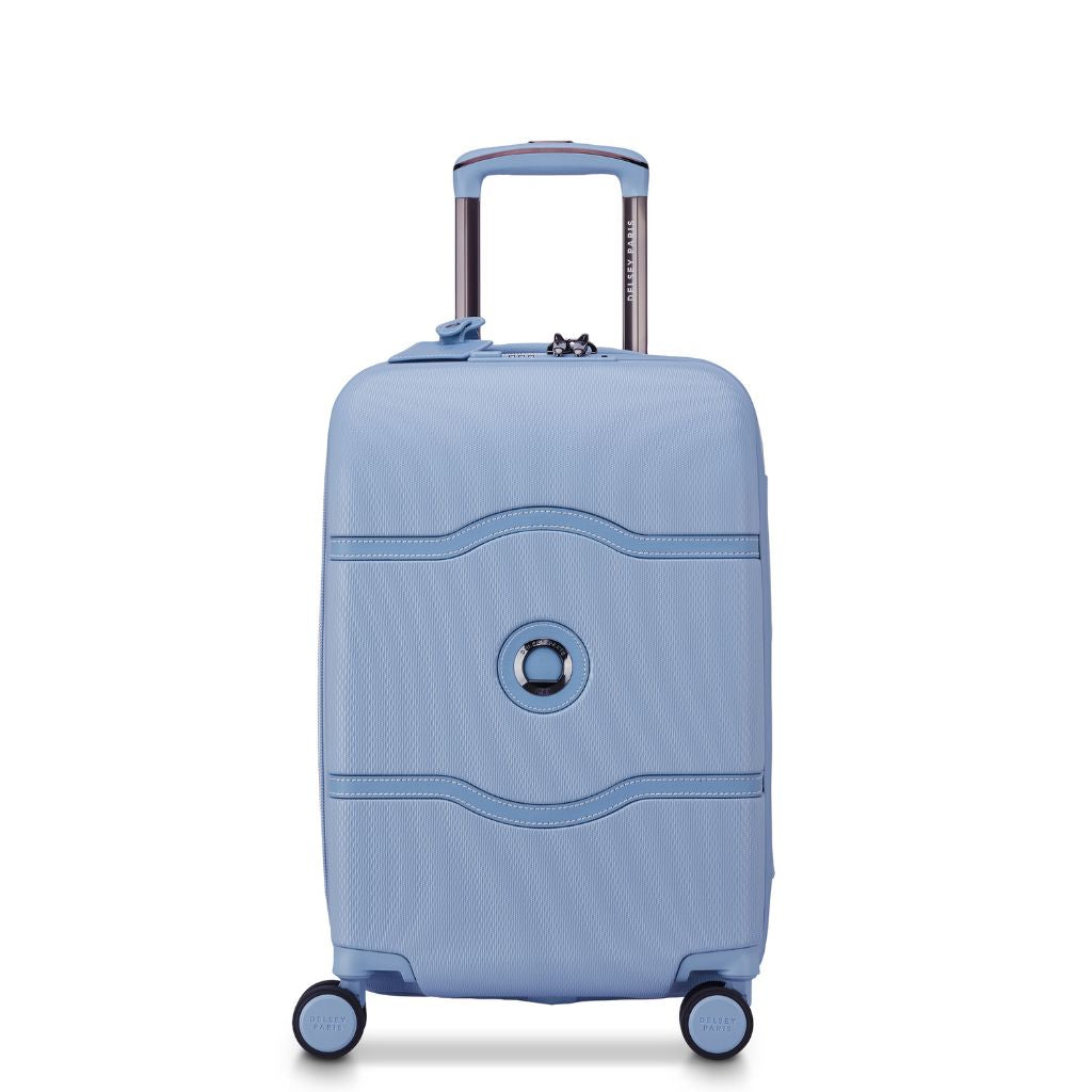 Delsey Chatelet Air Limited Edition 55cm Large Expander Luggage - Light Blue Delsey Luggage