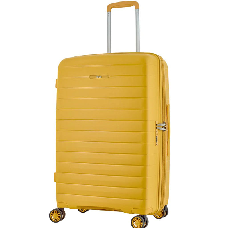 Rock Palma Medium Lightweight Hardsided Suitcase - Yellow