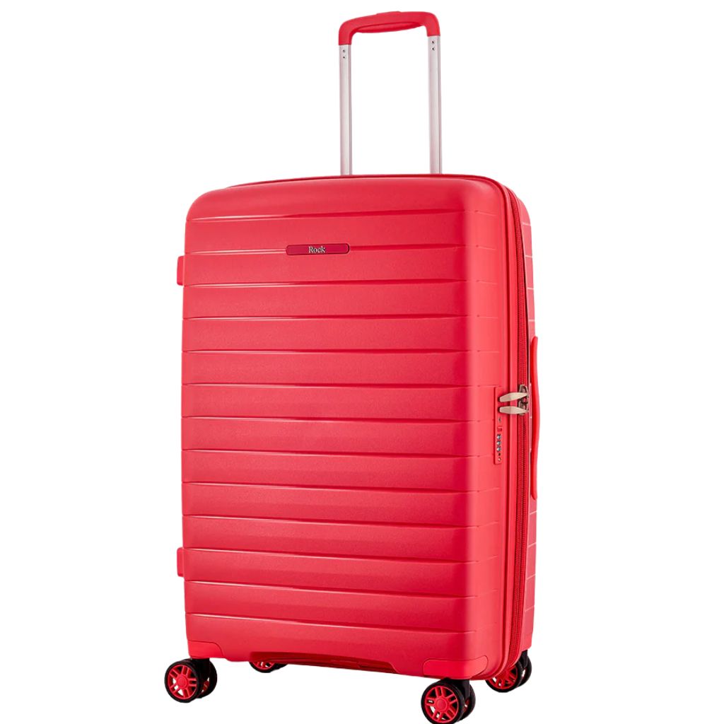 Rock Palma Medium Lightweight Hardsided Suitcase - Coral