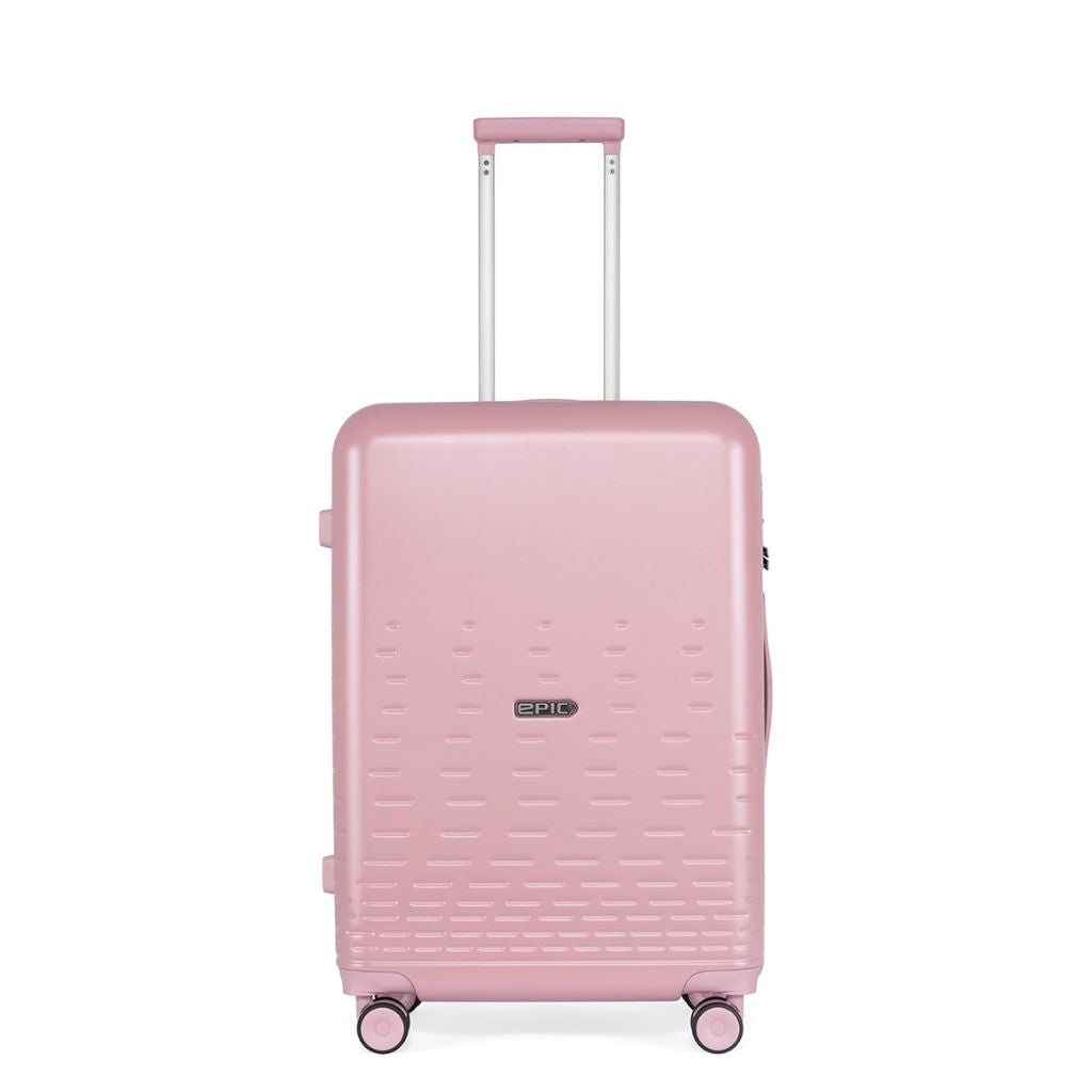 Epic Spin 65cm Spinner Medium Suitcase Pink On Sale today Love Luggage