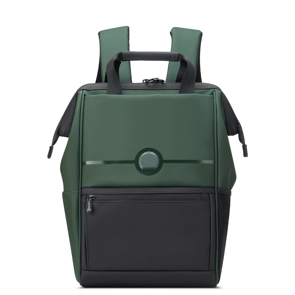Delsey Turenne Soft Laptop Backpack 14" - Green Delsey Luggage
