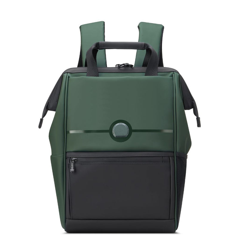 Delsey Turenne Soft Laptop Backpack 14" - Green Delsey Luggage