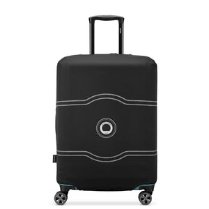 Delsey Chatelet Print Luggage Cover - Fits Medium Suitcases - Black Tosca