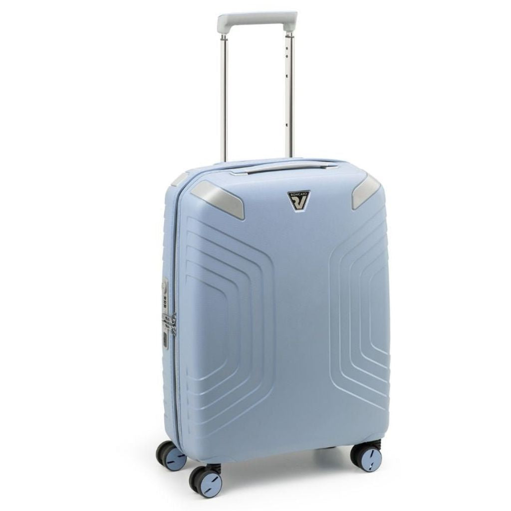 Roncato Ypsilon Carry On 55cm Hardsided EXP Spinner Suitcase Pale Blue Roncato
