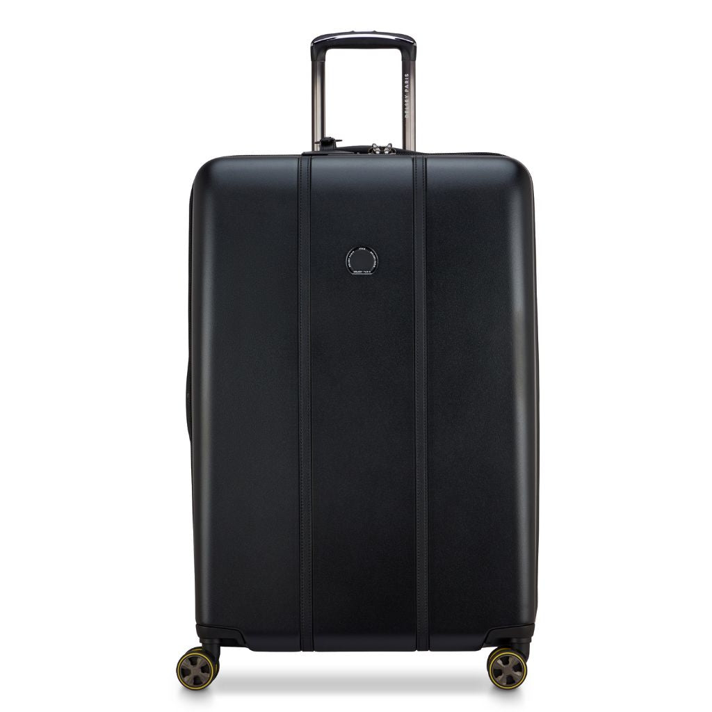 Delsey Cadense 76cm Medium Exp Luggage - Deep Black Delsey Luggage