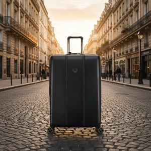 Delsey Cadense 76cm Medium Exp Luggage - Deep Black Delsey Luggage