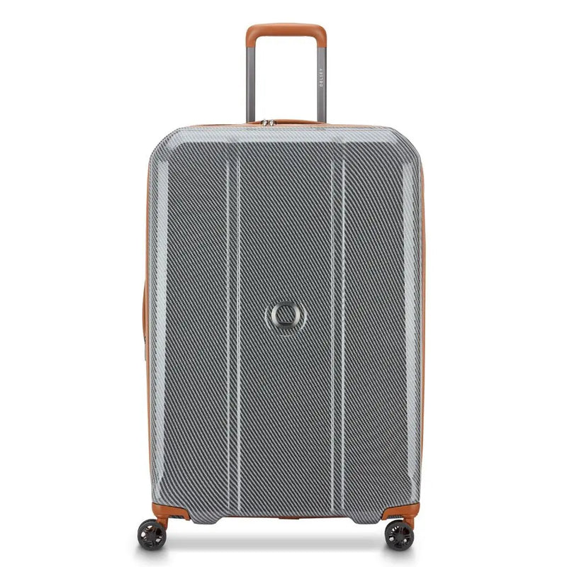 Delsey Helium Ultimate 76cm Large 3.9Kg Exp Luggage - Silver