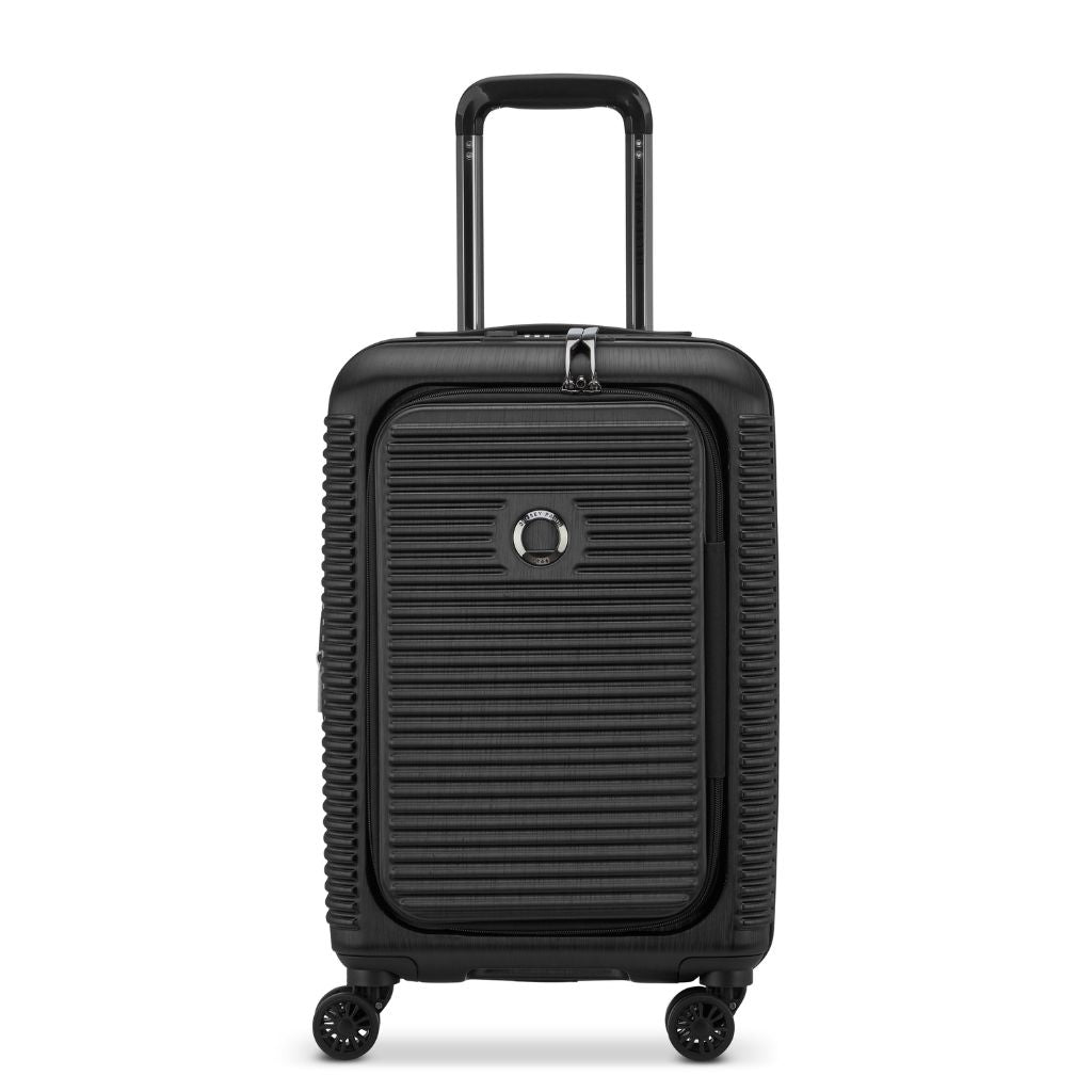 Delsey Freestyle Front Opening 55cm Cabin Luggage - Black Delsey Luggage