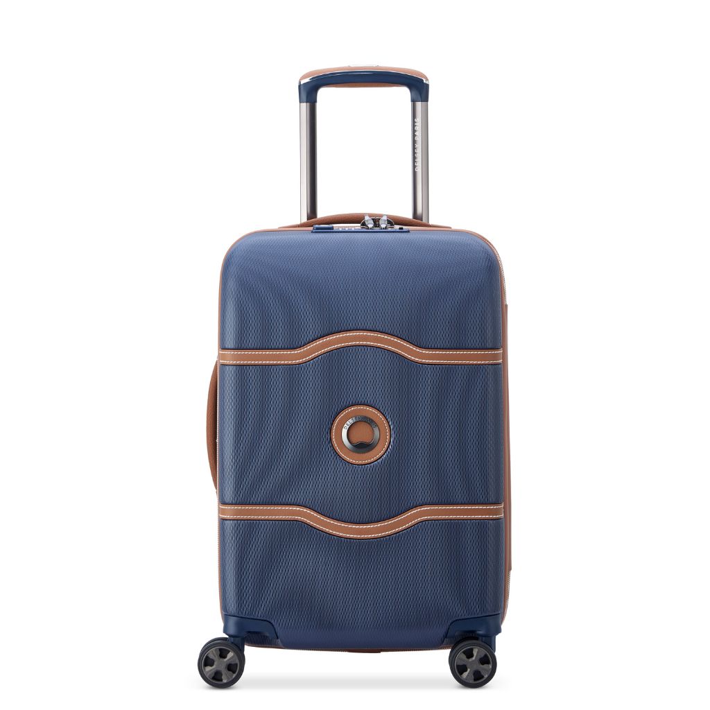 Delsey Chatelet Air 2.0 55cm Carry On Luggage Navy Blue On Sale Love Luggage