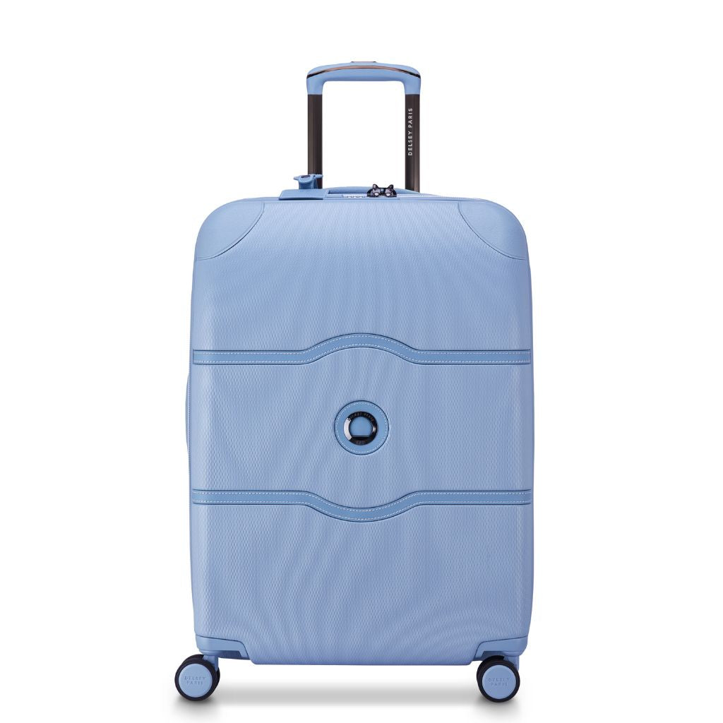 Delsey Chatelet Air Limited Edition 66cm Large Expander Luggage - Light Blue Delsey Luggage