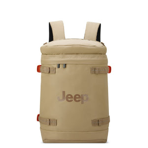 Jeep Cylindrical 17" Laptop Backpack with RFID - Yellow