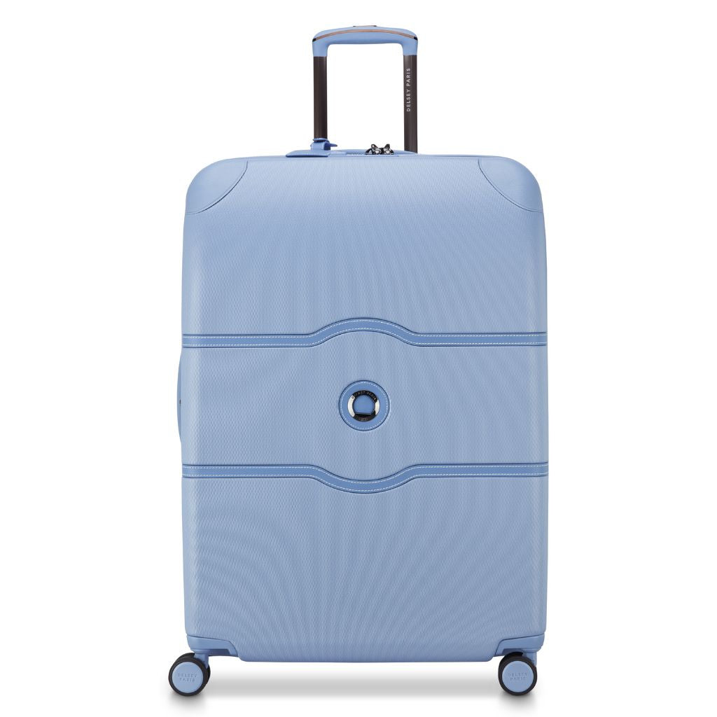 Delsey Chatelet Air Limited Edition 76cm Large Expander Luggage - Light Blue Delsey Luggage