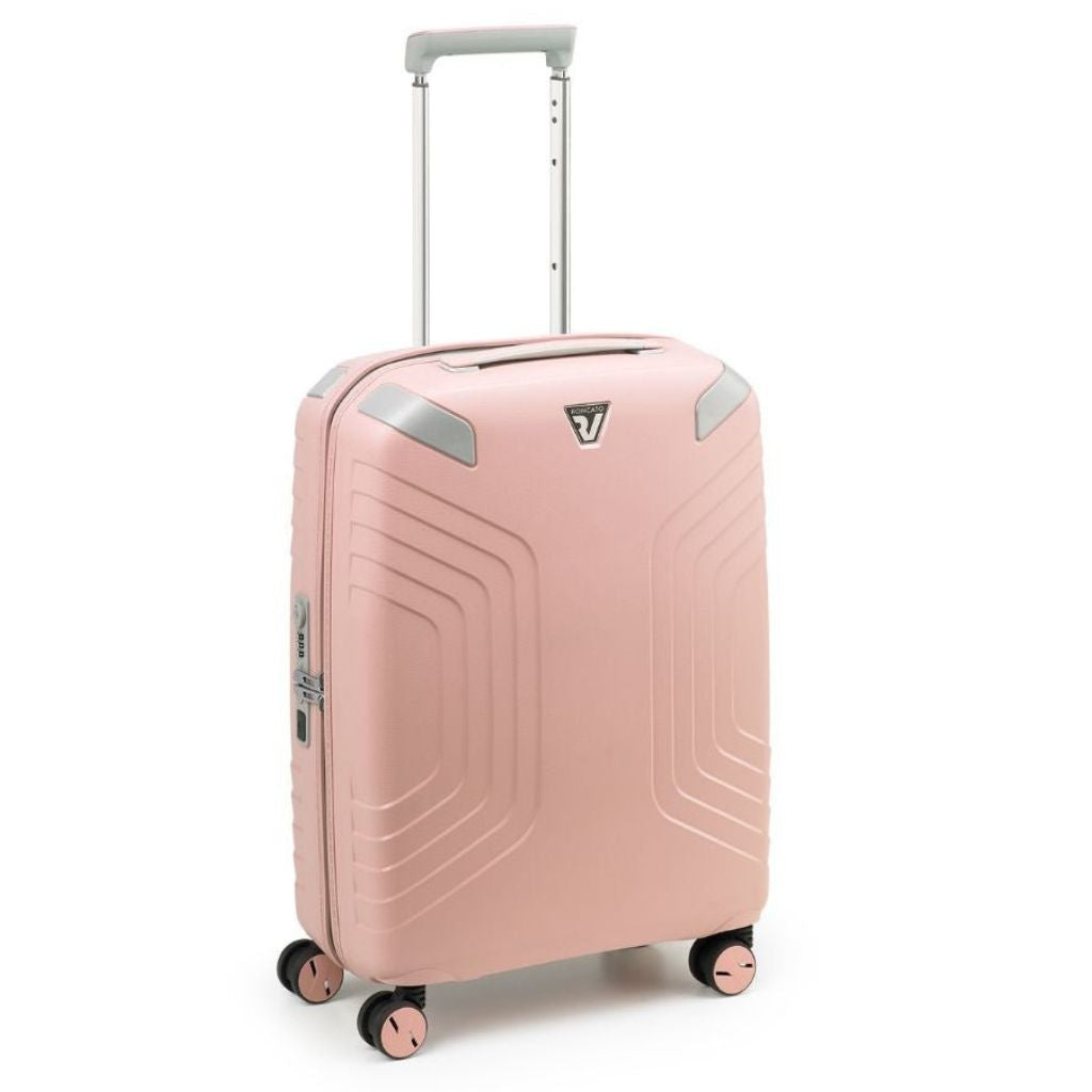 Roncato Ypsilon Carry On 55cm Hardsided Exp Spinner Suitcase Pale Pink Roncato