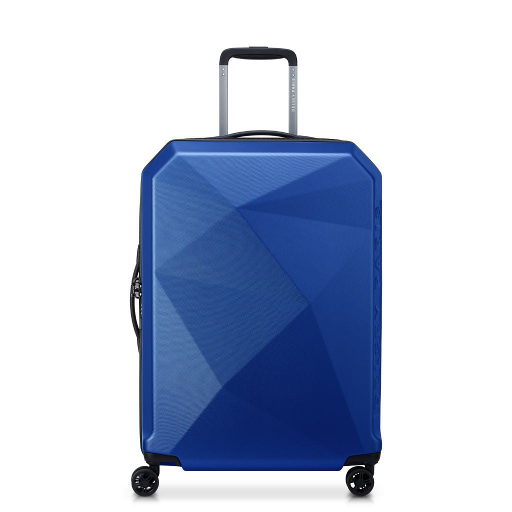 Delsey Karat 2.0 66cm Medium Luggage Blue On Sale Love Luggage