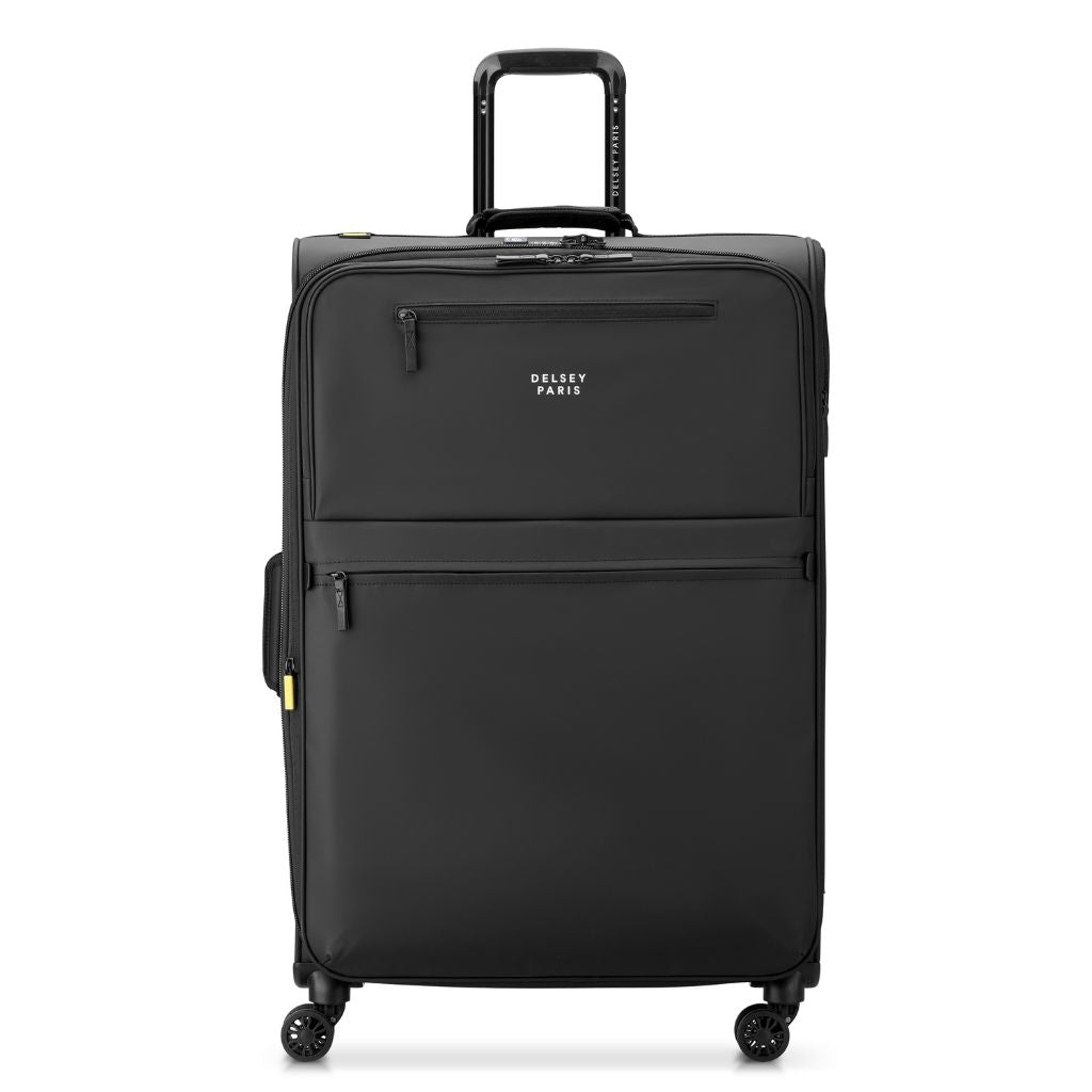 Delsey MAUBERT 2.0 79cm Large Softsided Luggage EXP - Black Delsey Luggage