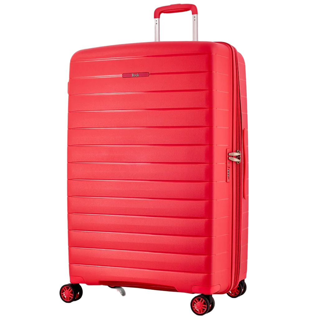 Rock Palma Large Lightweight Hardsided Suitcase - Coral