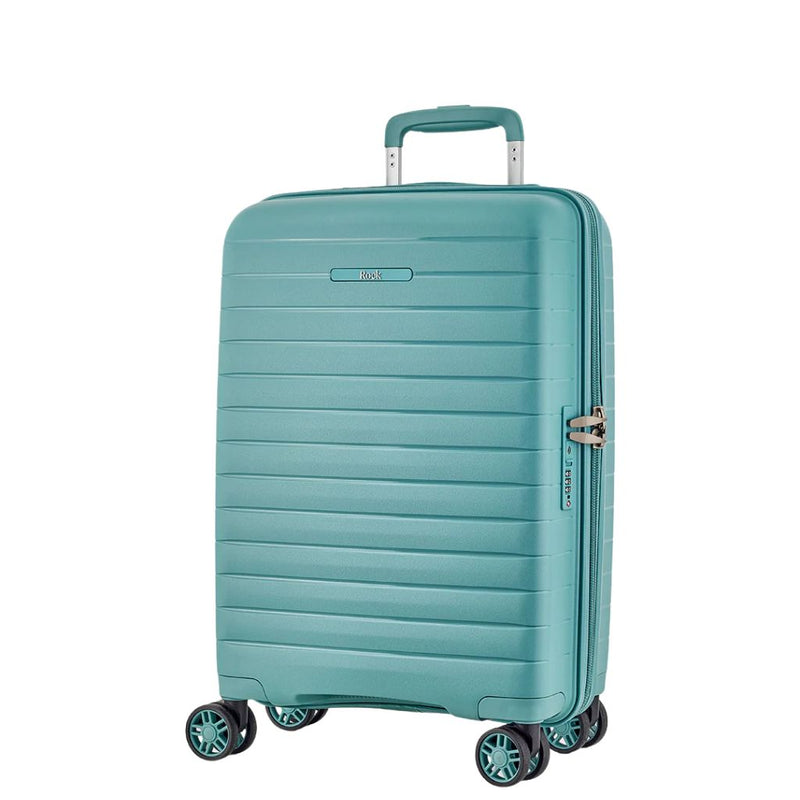 Rock Palma Carry On Lightweight Hardsided Suitcase - Seafoam Blue