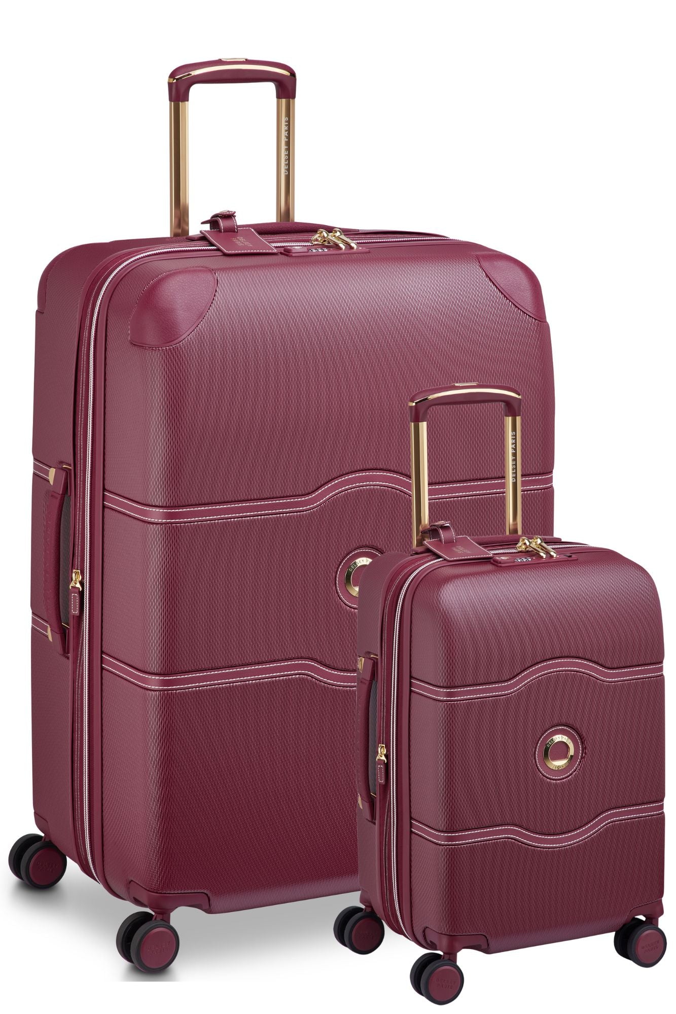 Delsey Chatelet Air Limited Edition Carry On & Large Duo Hardsided Luggage - Burgundy Delsey Luggage