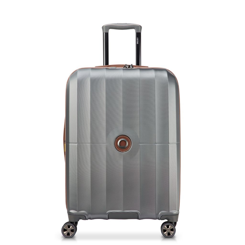 Delsey Carrousel 2 Medium Luggage 67cm Exp - Silver Delsey Luggage