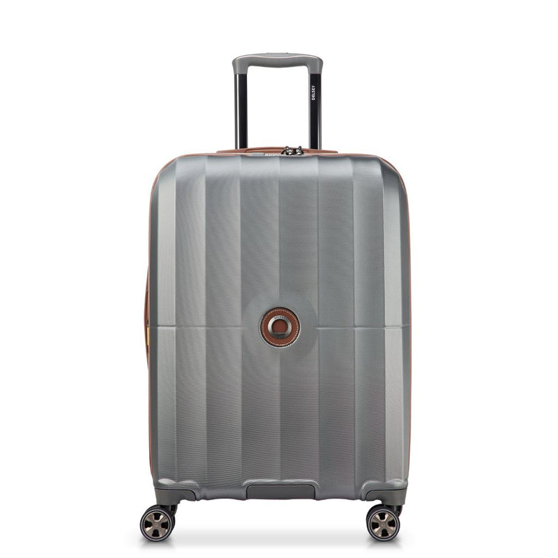 Delsey Carrousel 2 Medium Luggage 67cm Exp - Silver Delsey Luggage