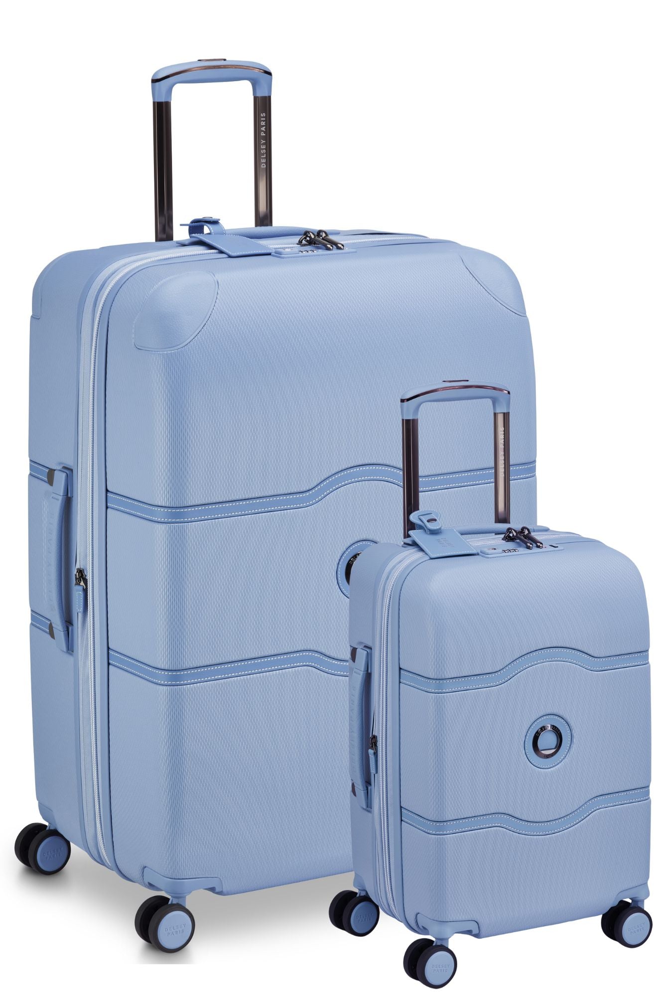Delsey Chatelet Air Limited Edition Carry On & Large Duo Hardsided Luggage - Light Blue Delsey Luggage