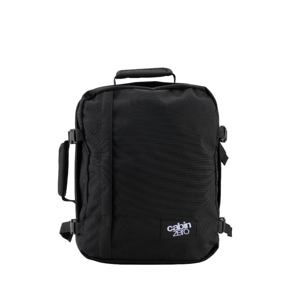 CabinZero Classic 28L Lightweight Carry On Backpack - Absolute Black