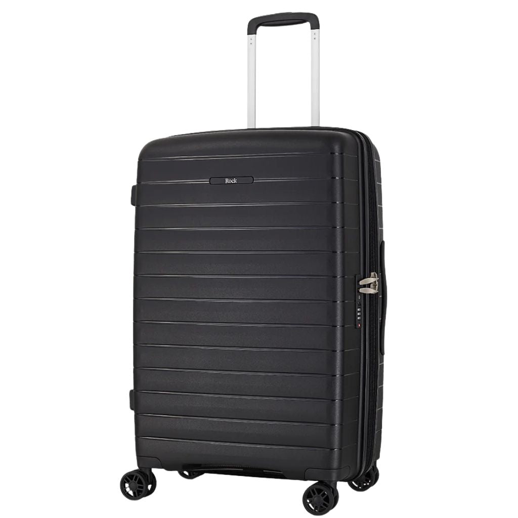Rock Palma Medium Lightweight Hardsided Suitcase - Black