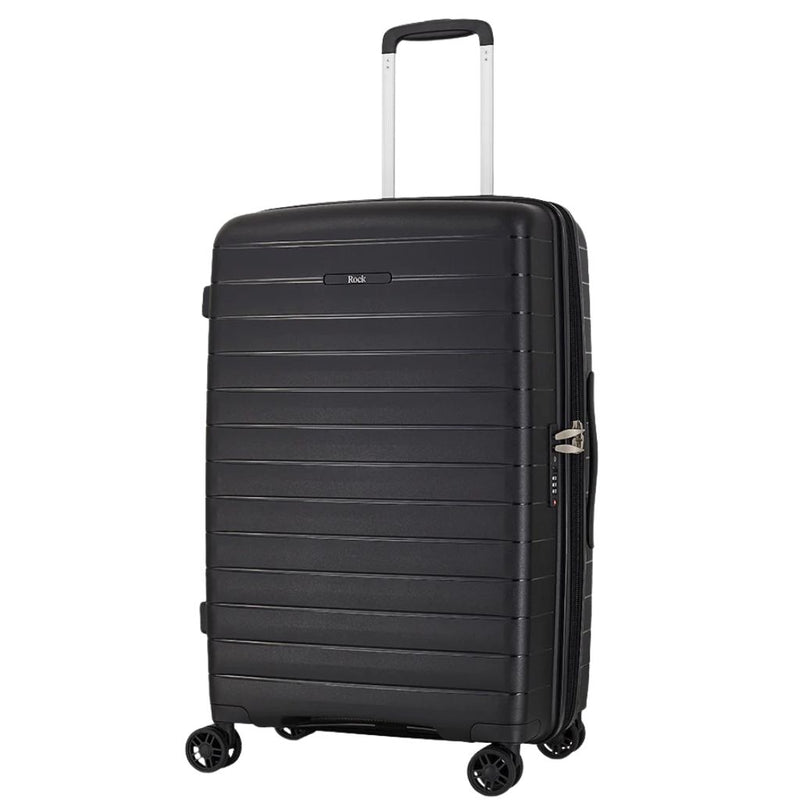 Rock Palma Medium Lightweight Hardsided Suitcase - Black